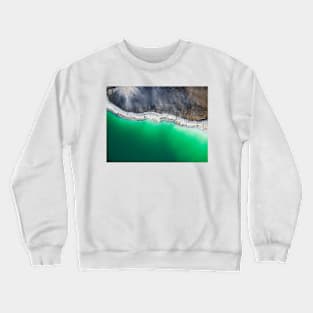 Azure lake top view Crewneck Sweatshirt